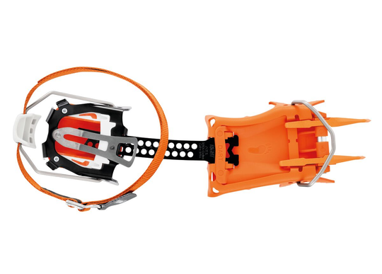 Ramponi tecnici Petzl Dart con sistema di attacco LEVERLOCK FIL, ideali per arrampicata su ghiaccio e dry tooling.