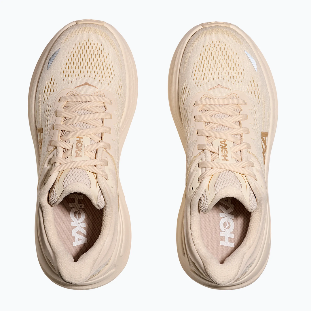 Ultra-cushioned Bondi 9 running shoes with breathable mesh and 3D molded collar.