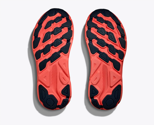 Sole pattern of Clifton 9 GTX running shoes with enhanced traction design.