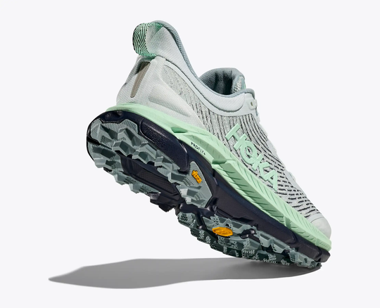 Mafate Speed 4 trail running shoe with breathable mesh and Vibram MegaGrip sole.