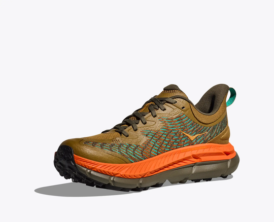 Mafate Speed 4 trail running shoe with breathable jacquard mesh, PROFLY midsole, and Vibram Megagrip sole.