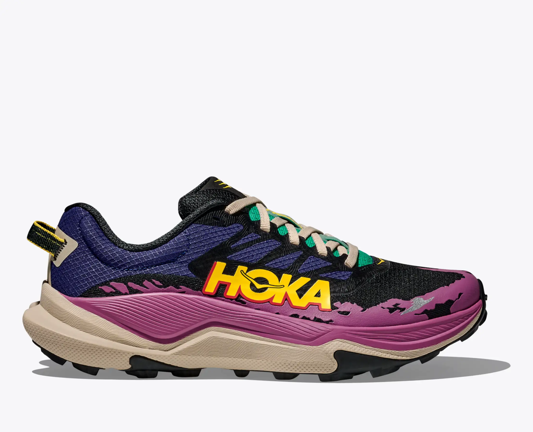 Trail running shoe Torrent 4 with lightweight cushioning, breathable mesh, aggressive 5 mm tread, and durable rubber for stability.