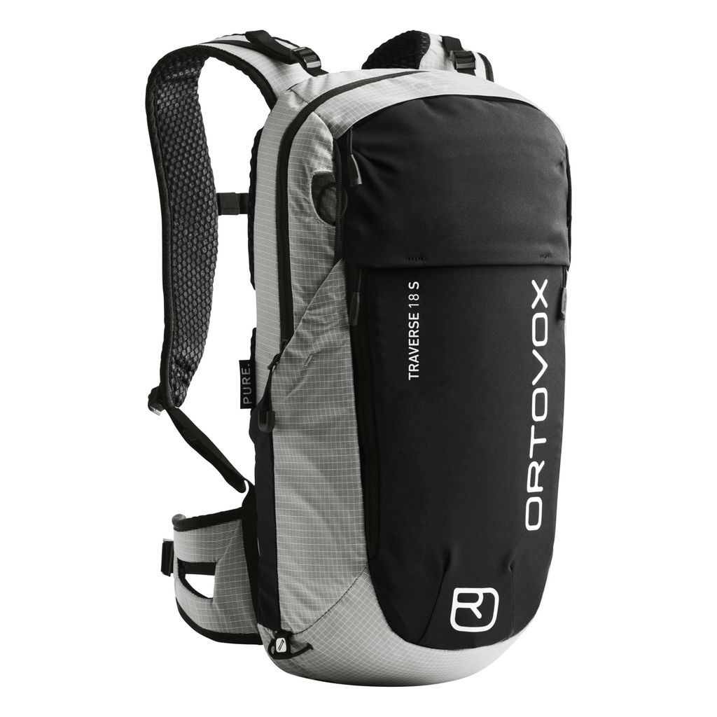 Versatile alpine backpack Traverse Pure 18 S, eco-friendly, functional design.
