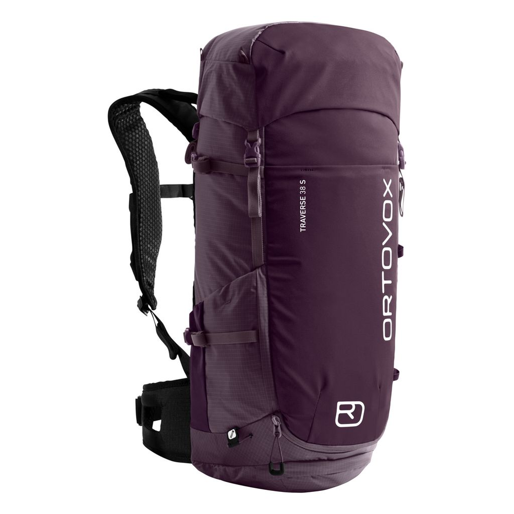 Traverse 38 S backpack for multi-day hiking, featuring ventilation system, ergonomic straps, and recycled materials.