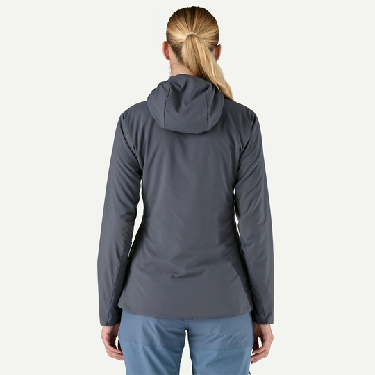W's Nano-Air Ultralight Full-Zip Hoody for high-impact cold activities, breathable and warm.