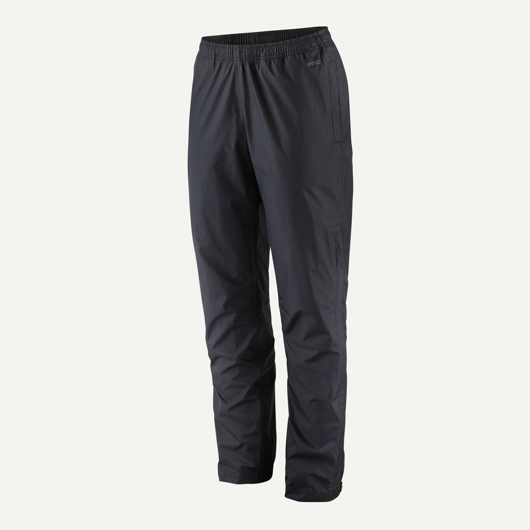 Torrentshell 3L Rain Pants (Reg) in black, featuring waterproof H2No Performance Standard, 3-layer recycled nylon, and Fair Trade Certified production.