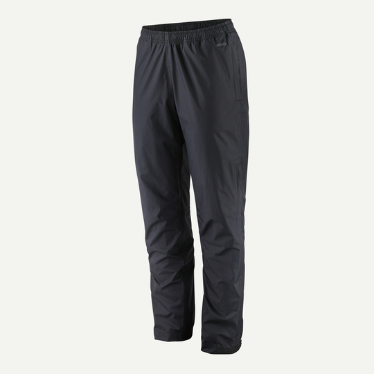 Torrentshell 3L Rain Pants (Reg) in black, featuring waterproof H2No Performance Standard, 3-layer recycled nylon, and Fair Trade Certified production.