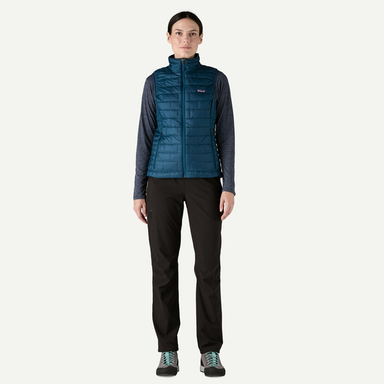 W's Nano Puff Vest, eco-friendly insulated, windproof and water-repellent women's outerwear.