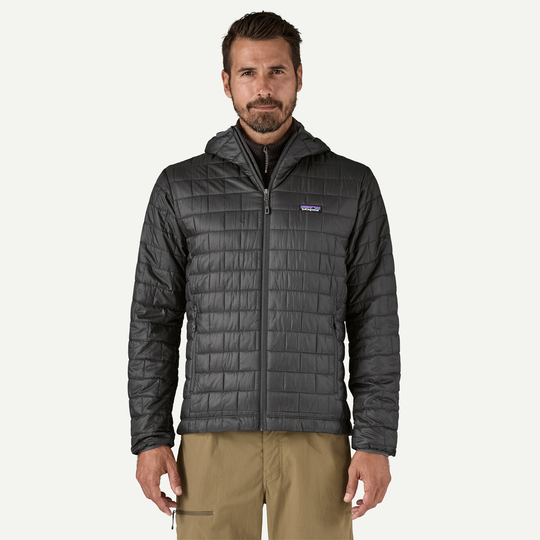 Nano Puff Hoody, lightweight, water-repellent jacket with recycled PrimaLoft insulation.