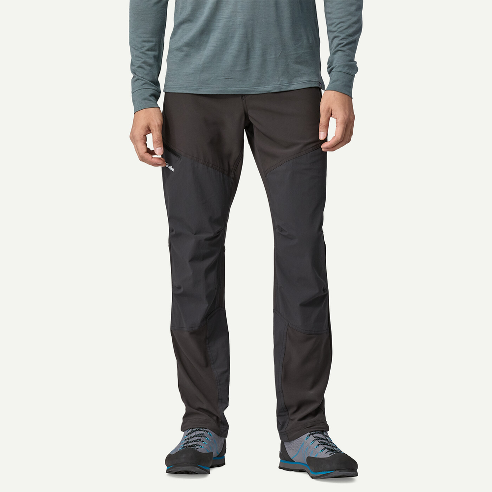 M's Terravia Alpine Pants in black for climbing and alpine environments.