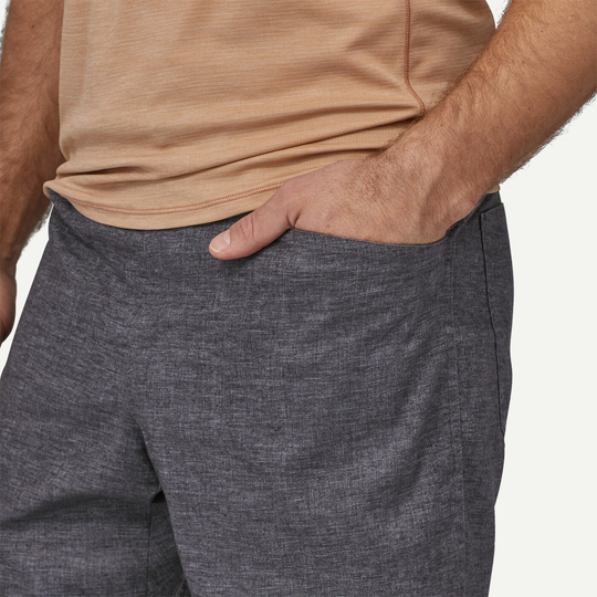 M's Hampi Rock Shorts with breathable hemp blend fabric, ideal for climbing.