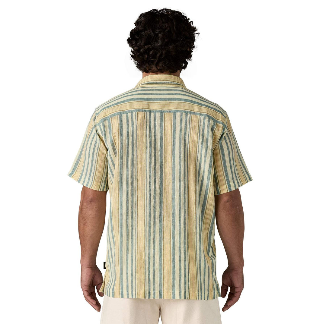 M's AC Shirt Camicia in cotone organico con motivo a righe, vista posteriore.
