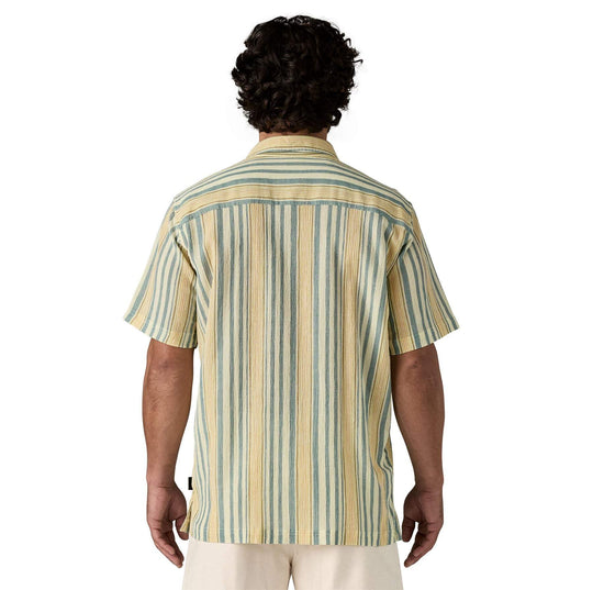 M's AC Shirt Camicia in cotone organico con motivo a righe, vista posteriore.
