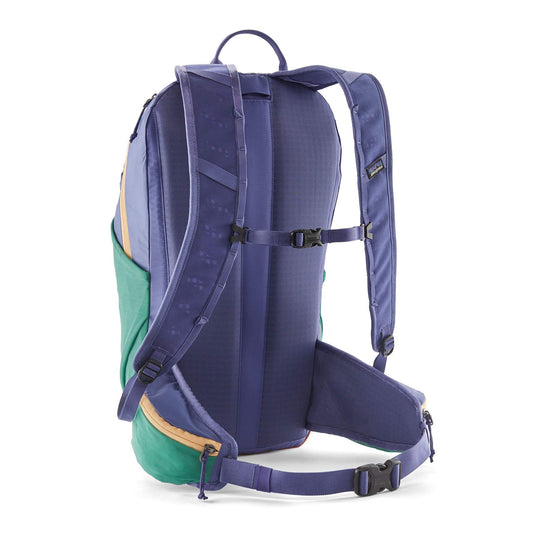 Terravia Pack 22L backpack with breathable straps and back panel, side pockets, and rain protection.