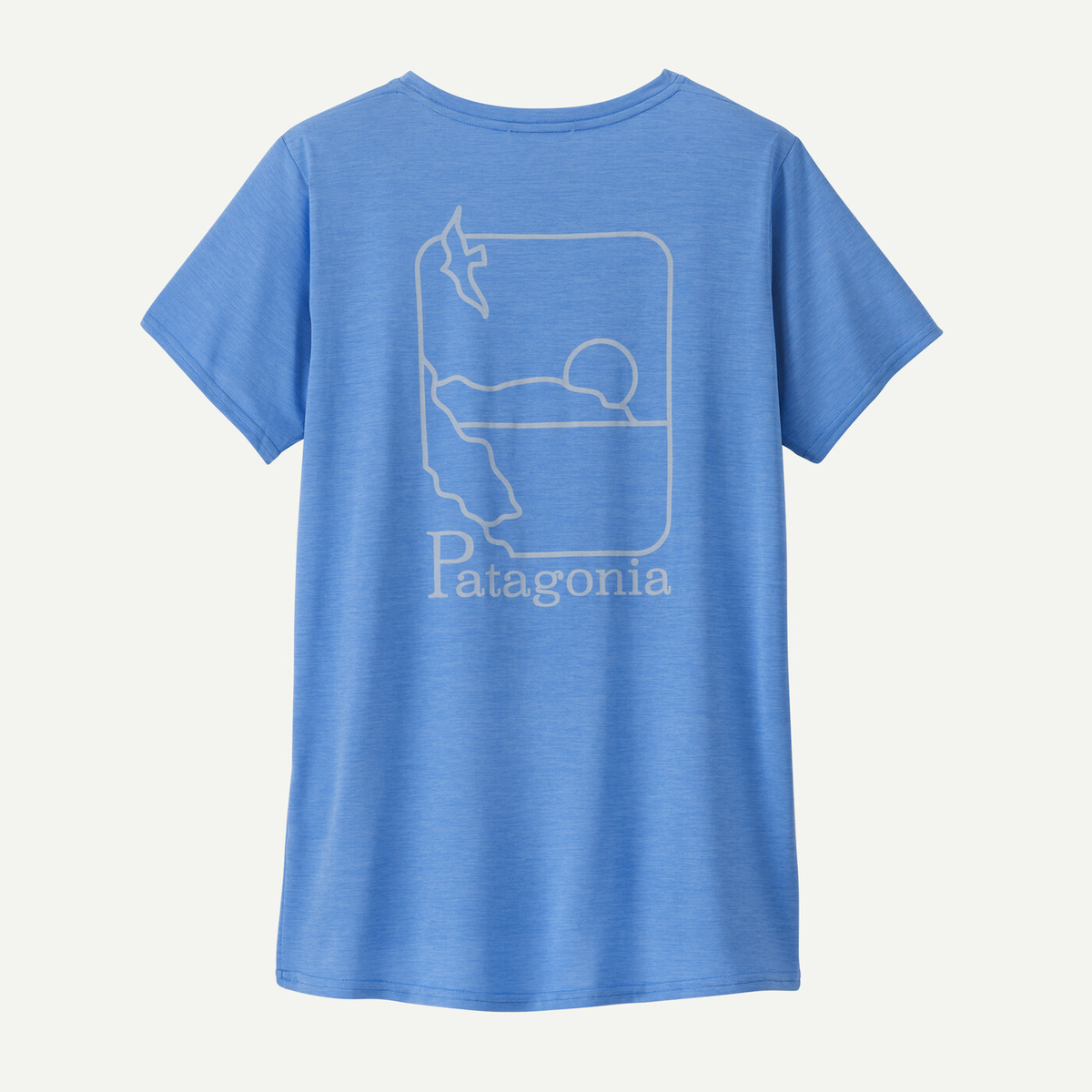 W's Cap Cool Daily graphic shirt in recycled polyester with odor control and breathable fabric