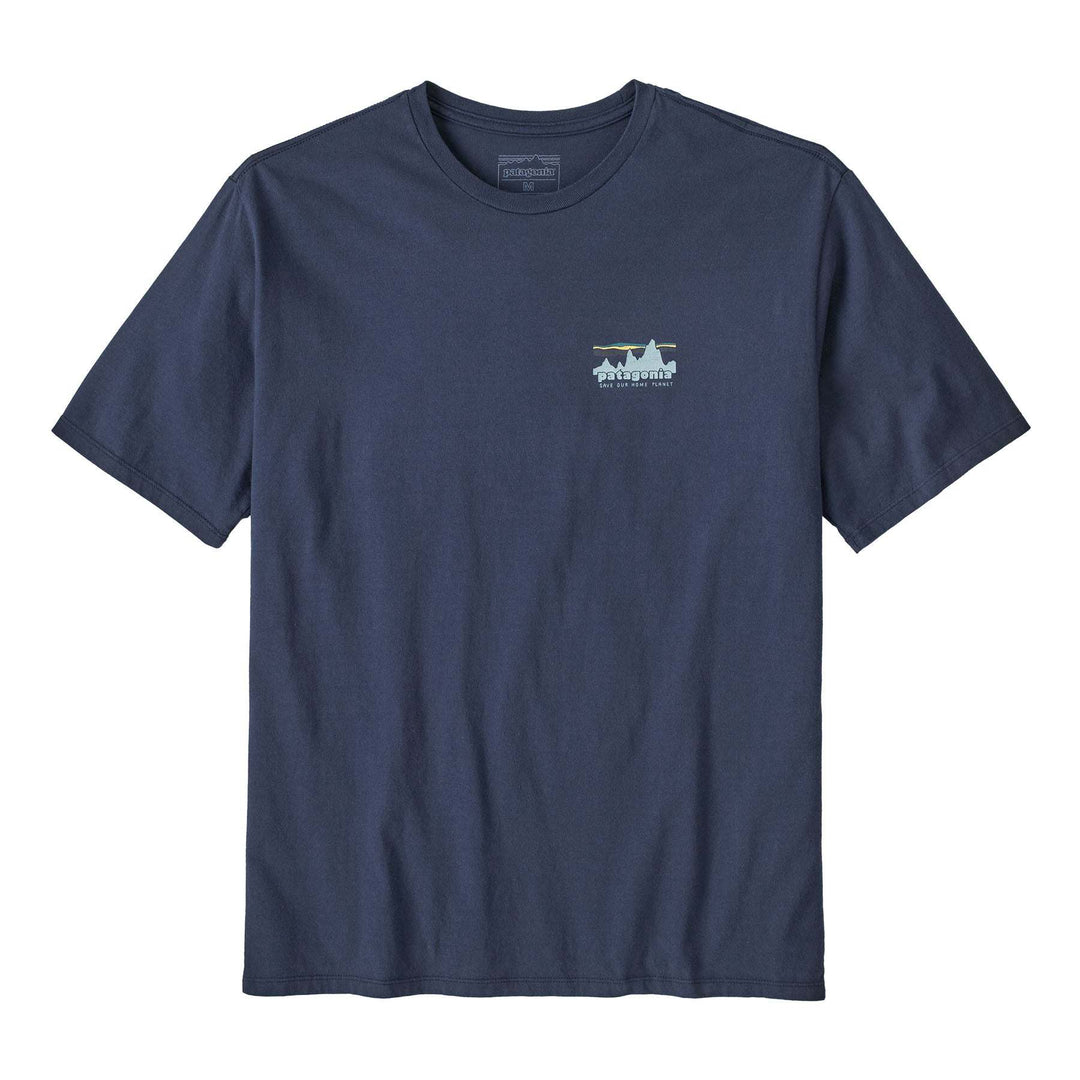 M's '73 Skyline Organic T-Shirt with vintage graphic design, made from organic cotton, eco-friendly production, Fair Trade Certified.