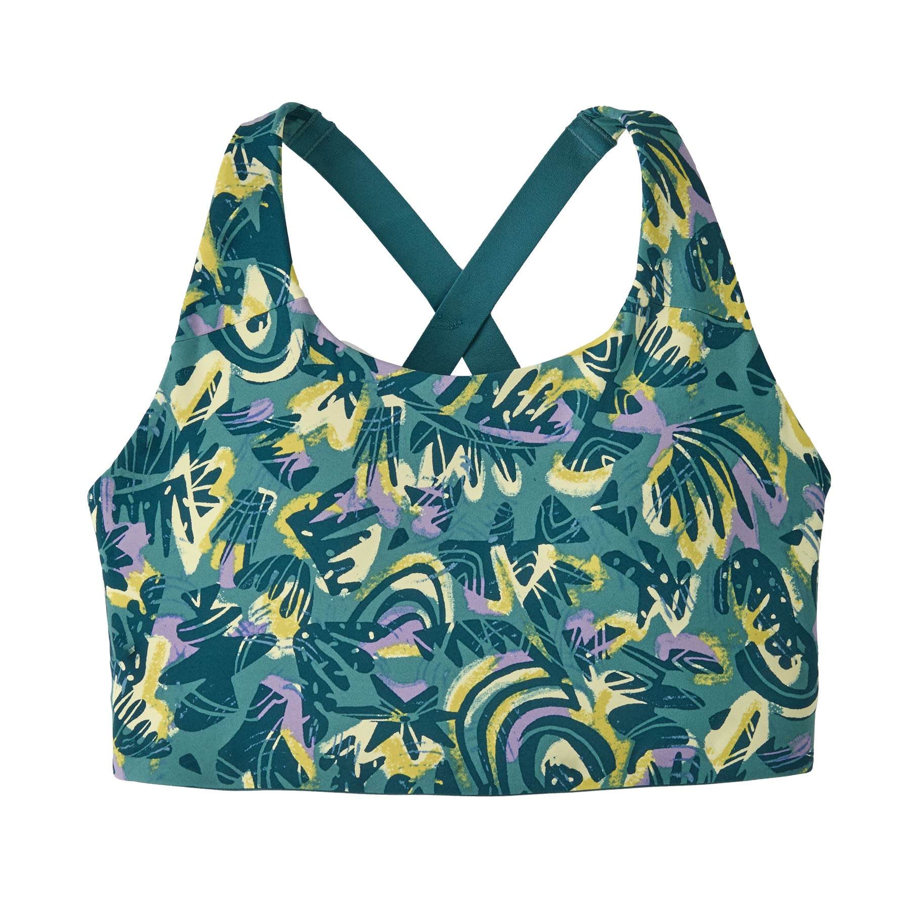 Shadowlite High Impact Adjustable Bra with colorful pattern and adjustable straps.