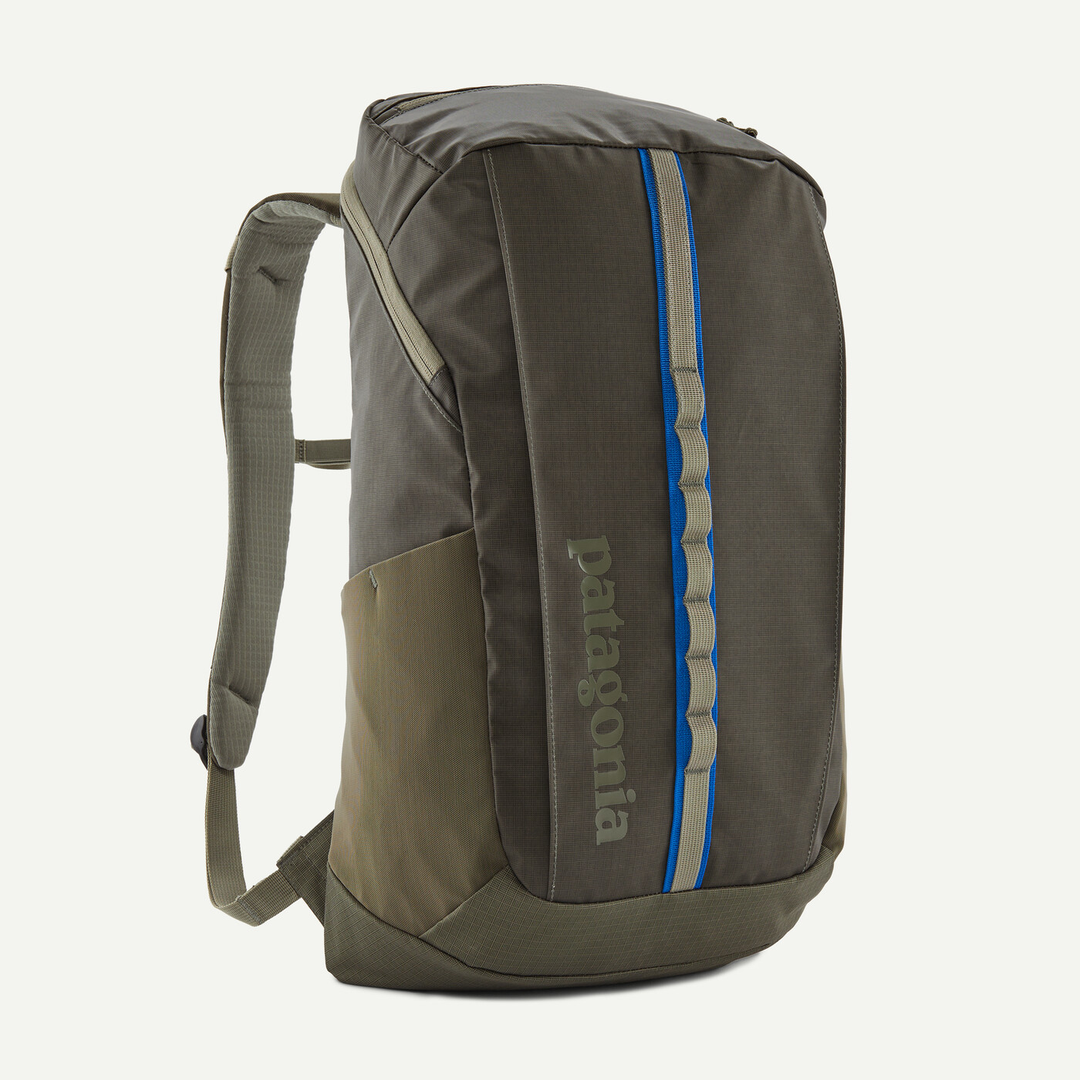 Black Hole Pack 25L backpack with recycled polyester, water repellent, 15" laptop sleeve.