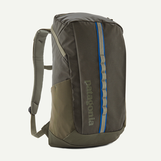 Black Hole Pack 25L backpack with recycled polyester, water repellent, 15" laptop sleeve.
