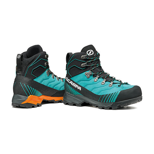 Trekking boots Ribelle Trk Gtx Wmn in blue with waterproof Gore-Tex, durable Vibram® sole, and extended lacing.