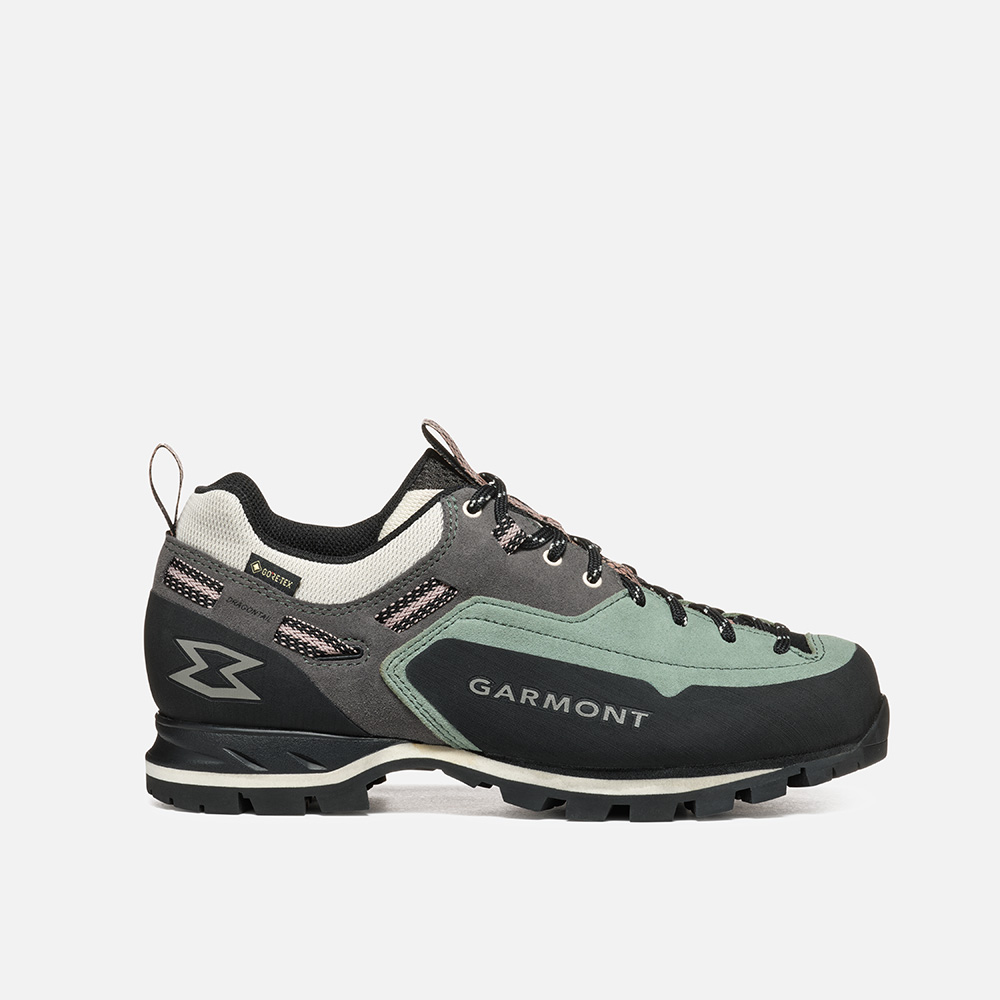 Waterproof Dragontail Mnt Evo Gtx W approach shoes for rocky terrains.