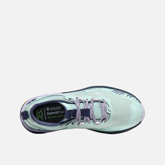 Lightweight and waterproof 9.81 Engage hiking shoes for fast hiking on rough terrain.