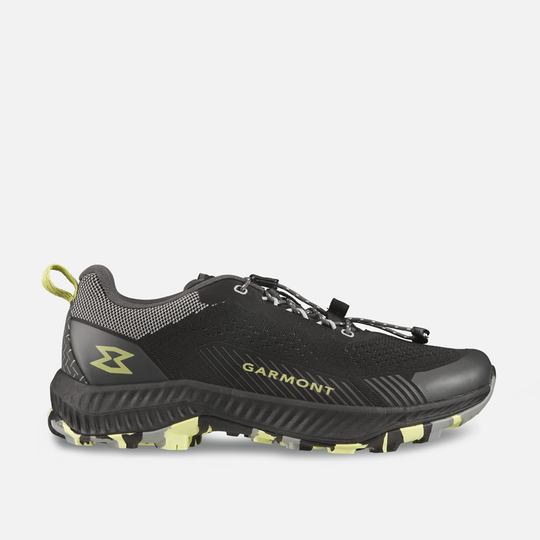Lightweight 9.81 Pulse hiking shoes with recycled PET upper and sugarcane-derived EVA midsole.