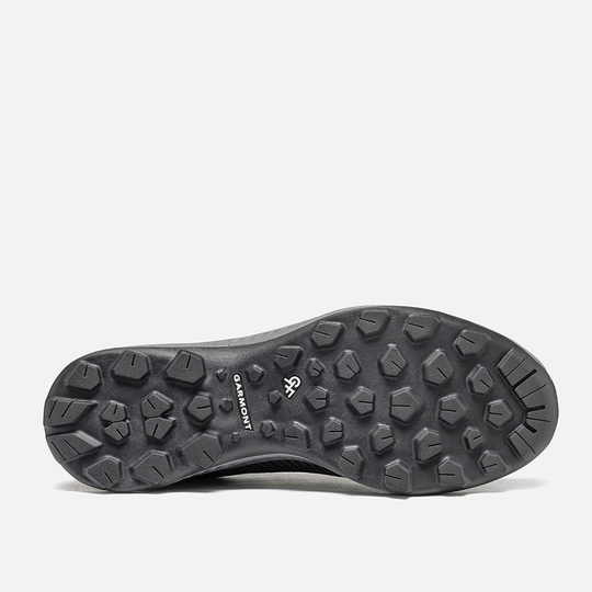 Lightweight, waterproof hiking shoes with recycled materials, 9.81 Pulse WP, outsole view.
