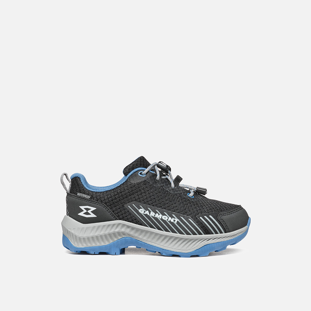 Kids' trail shoes 9.81 PULSE WP with breathable 3D polyester and waterproof design for versatile exploration.