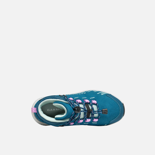 Waterproof 9.81 Kids Pulse Trek WP boots with suede upper and fast-lace system.