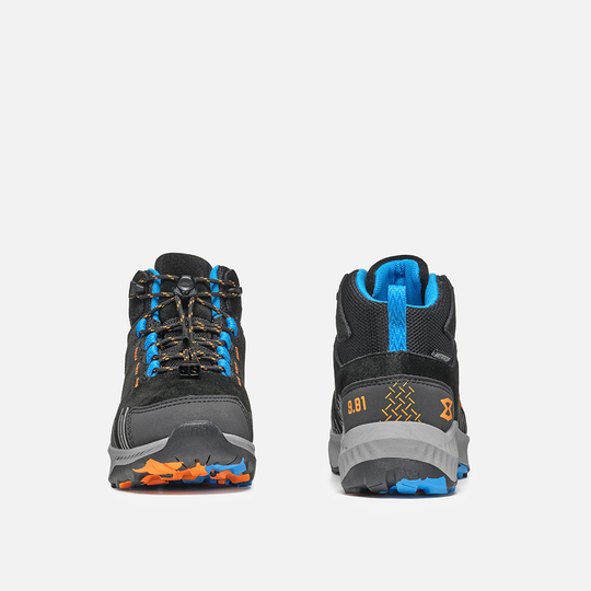 Waterproof 9.81 Kids Pulse Trek boots with suede upper and fast-lace system.