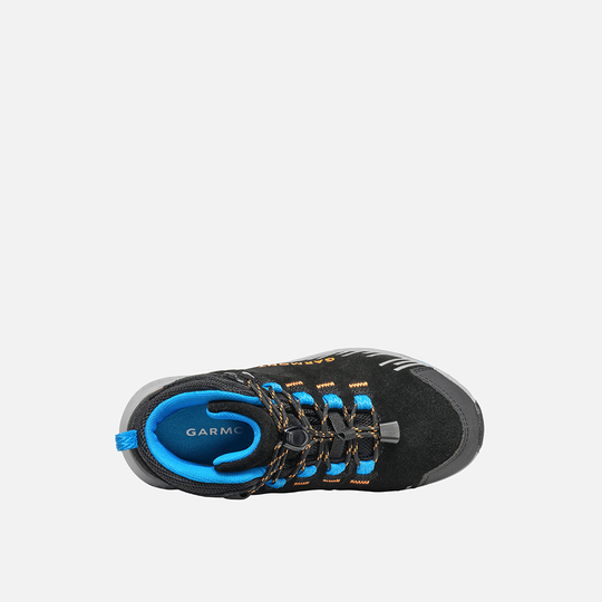 Waterproof 9.81 Kids Pulse Trek WP hiking boot with suede upper and fast-lace system.