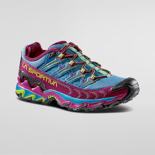 Trail running shoe Ultra Raptor II Woman with breathable air-mesh and impact-absorbing sole.