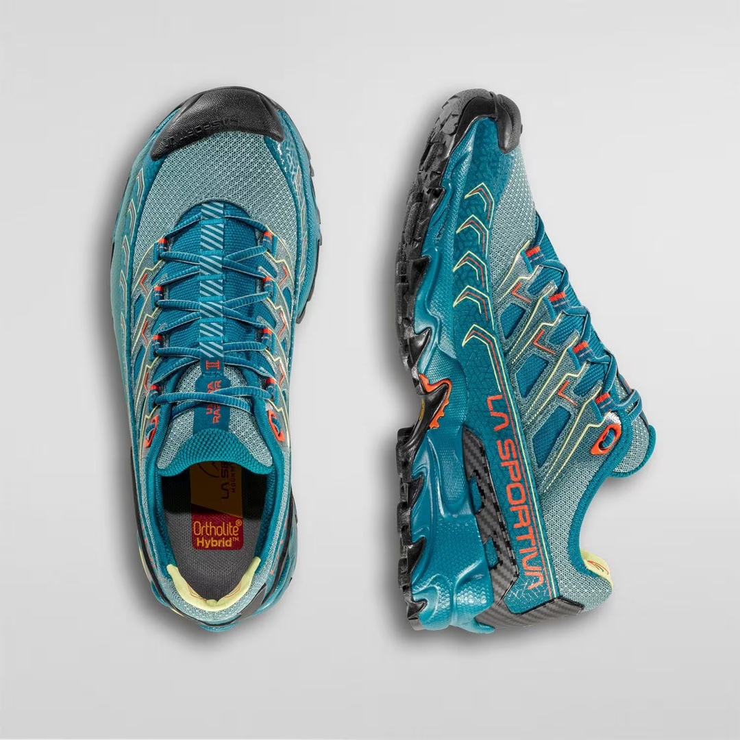 Ultra Raptor II Woman trail running shoes with breathable air-mesh and EVA cushioning platform.