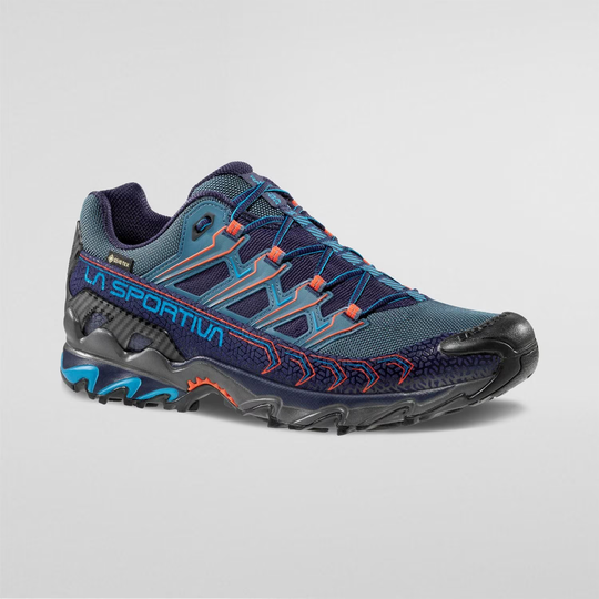 Ultra Raptor II Gtx mountain hiking shoe with GORE-TEX, abrasion-resistant mesh, and FriXion® White sole.