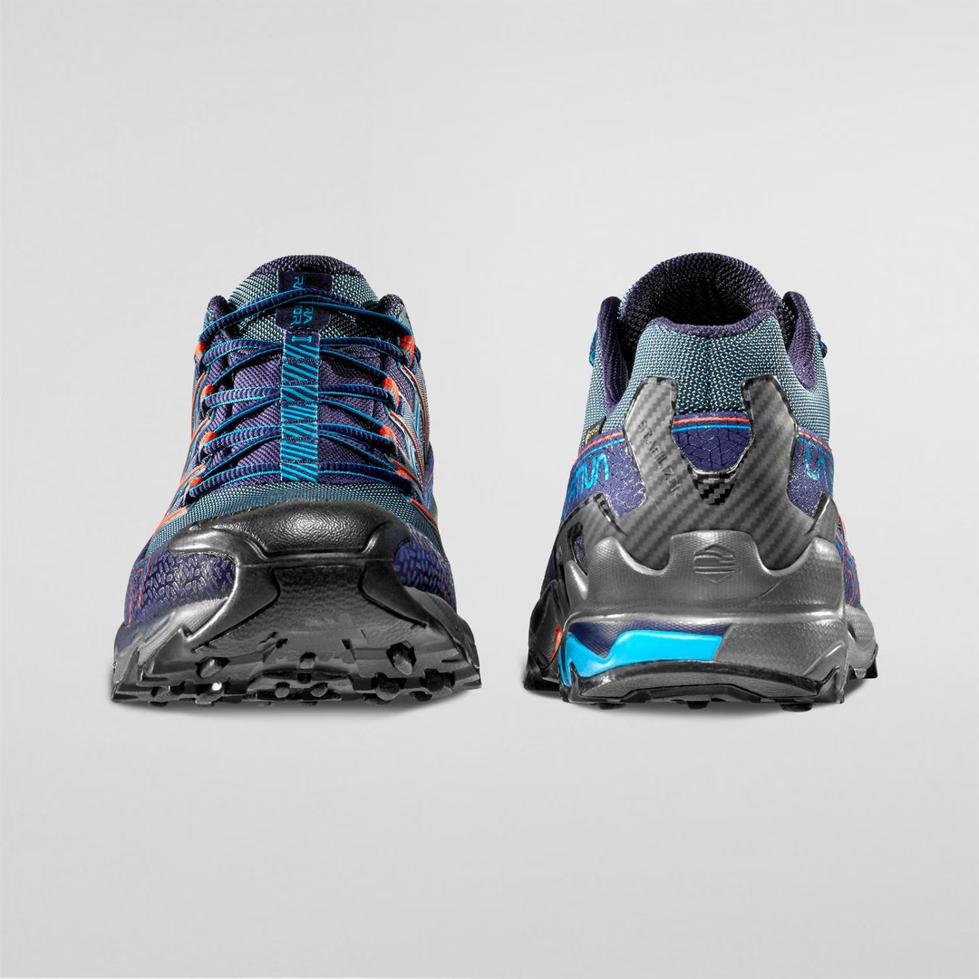 Ultra Raptor II Gtx mountain hiking shoe with GORE-TEX, front and back view.