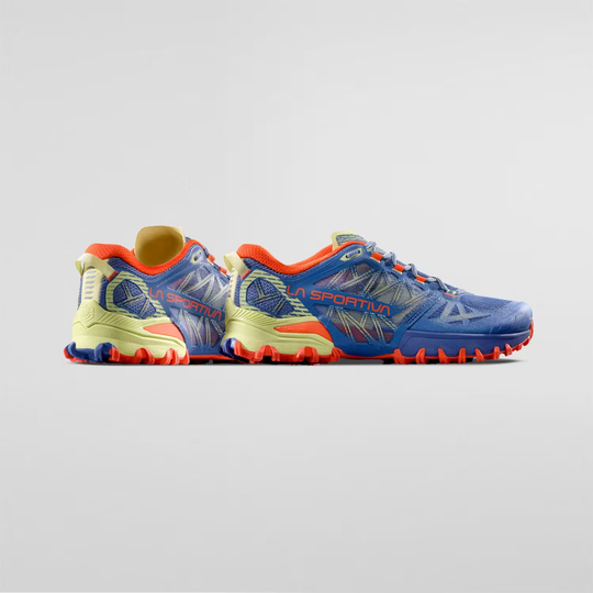 Bushido III Woman trail running shoe with enhanced grip and stability, featuring FriXion® Red sole, breathable panels, and EVA cushioning.