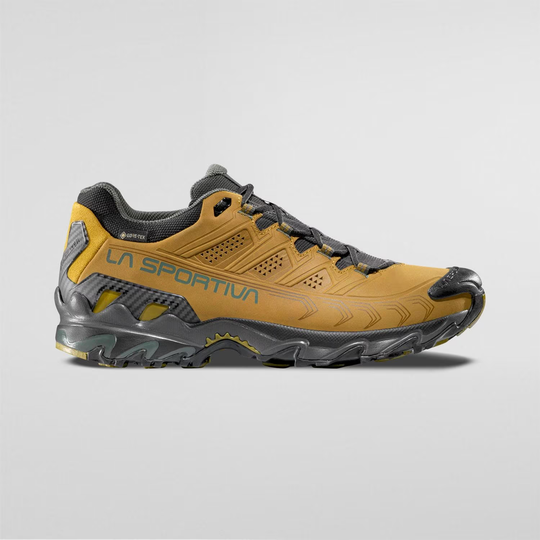 Ultra Raptor II Leather GTX Nubuck hiking shoes with Gore-Tex membrane, abrasion-resistant, ideal for off-road and mountain use.