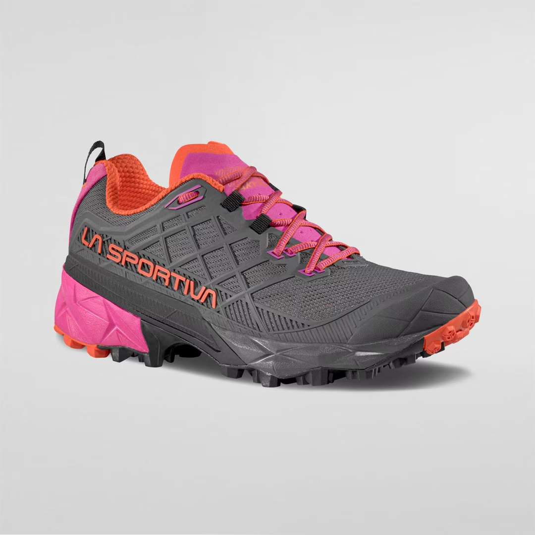 Akyra II Woman trail running shoe with 3D Grid™ technology and Impact Brake System™.
