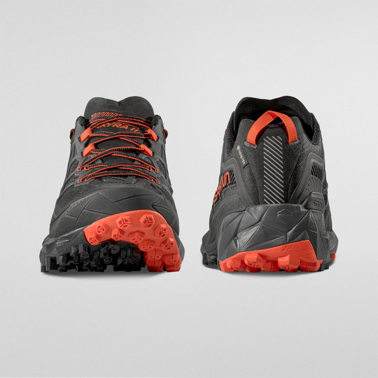 Akyra II Gtx trail running shoes with Gore-Tex, dual compound sole, and 3D Grid construction for stability and protection.
