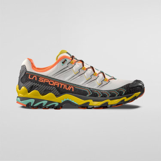 Ultra Raptor II trail running shoe with breathable air-mesh and reinforced microfibre upper perfect for long-distance off-road routes.