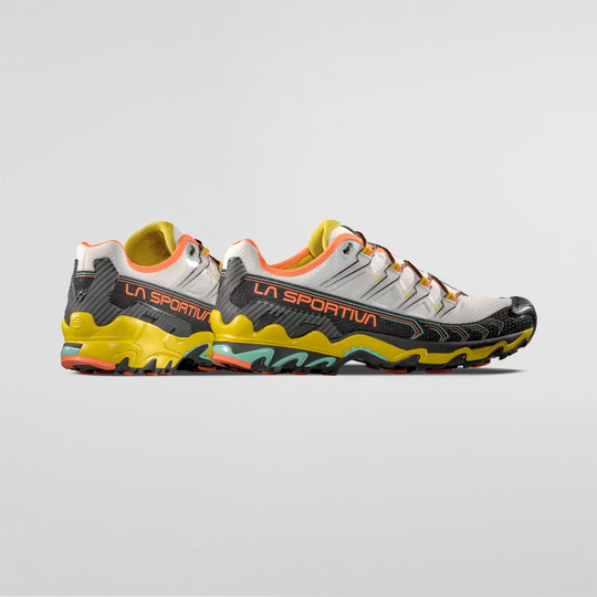 Ultra Raptor II trail running shoes with breathable air-mesh upper, endurance platform, and Ortholite® insole for off-road terrains.