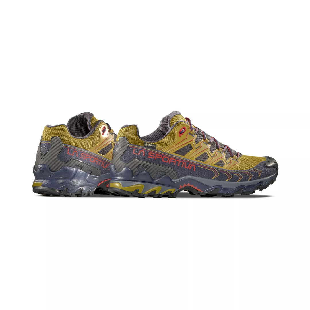 Ultra Raptor II Gtx mountain hiking shoes with abrasion resistant mesh and GORE-TEX comfort lining.