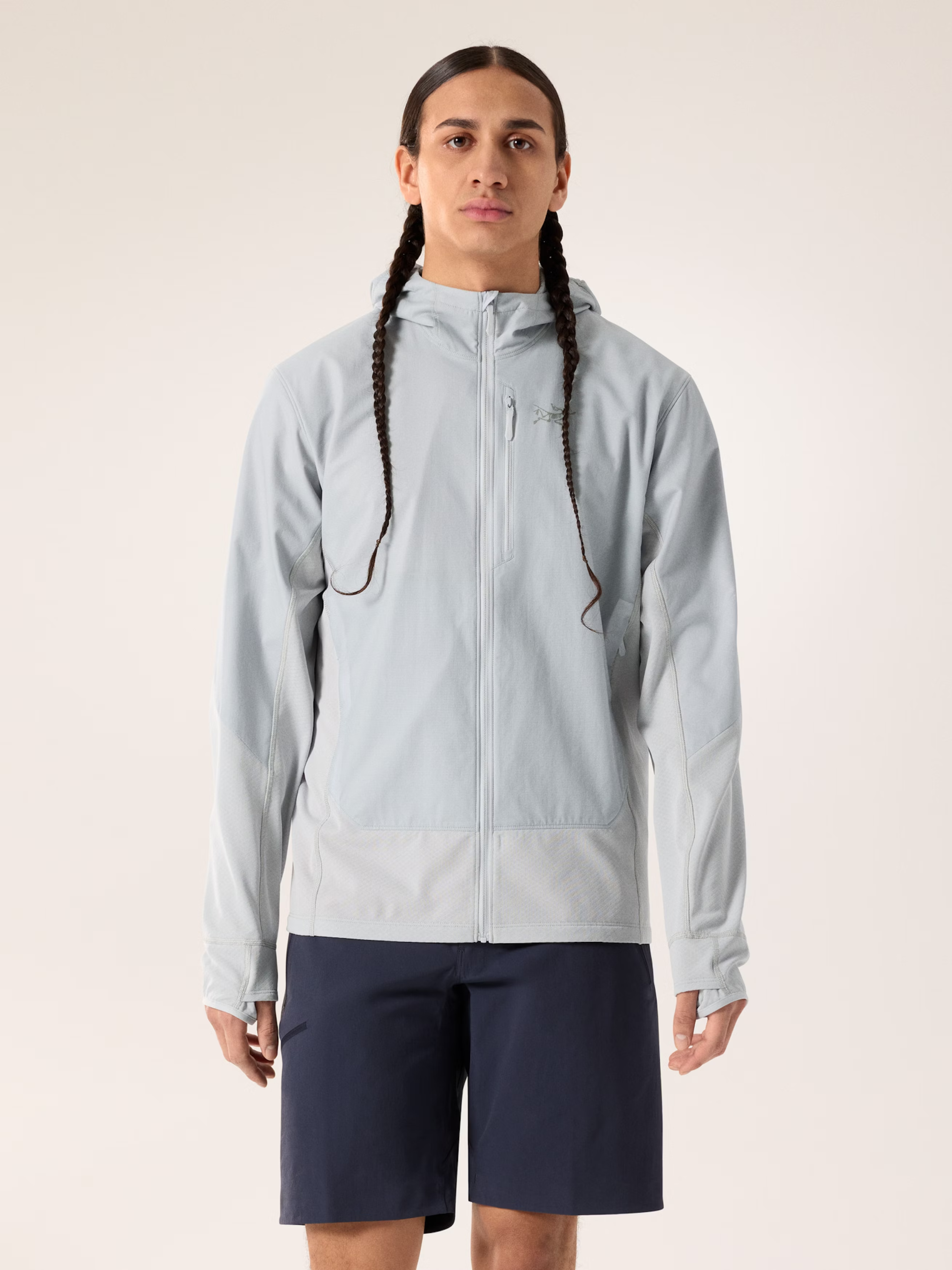 Felpa Konseal Hybrid Hoody in pile caldo e traspirante con cappuccio e rivestimento Airshell per arrampicata