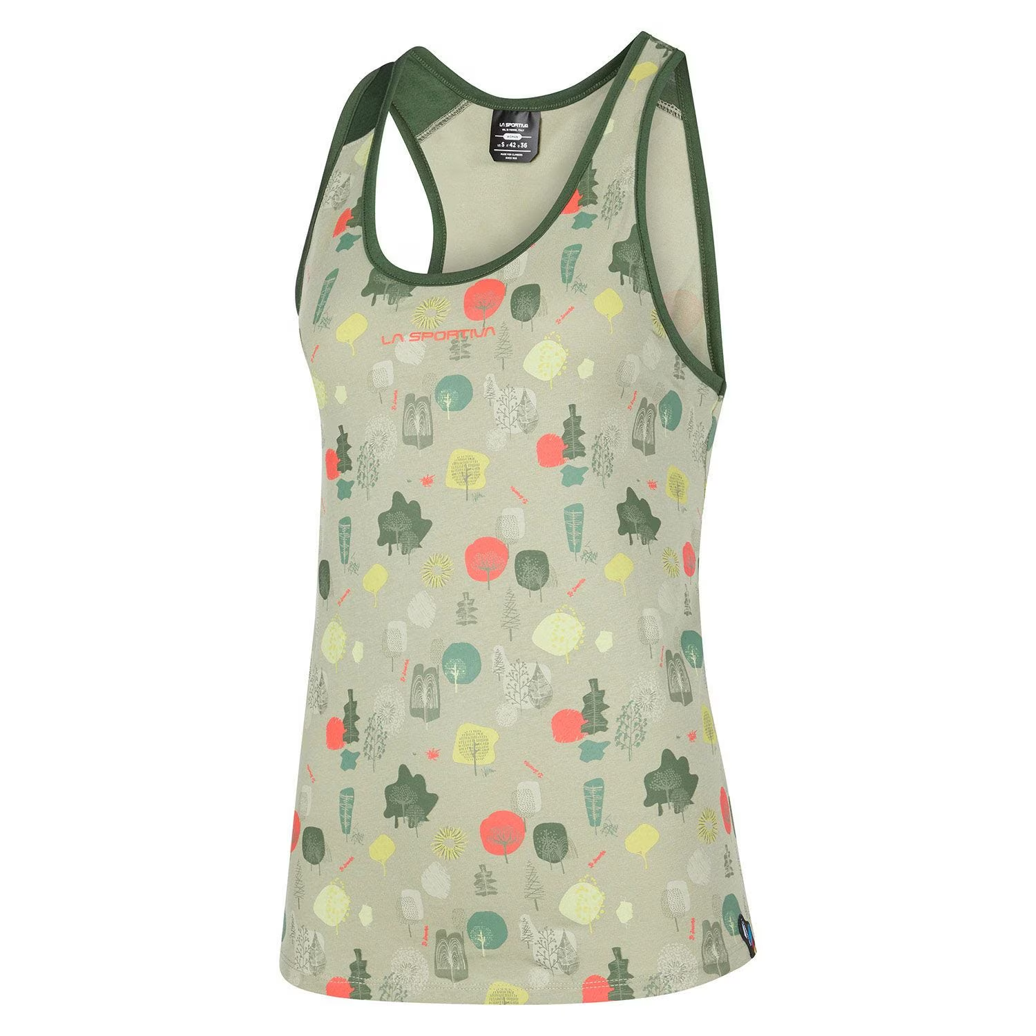Botanic Tank W with colorful allover print, 100% organic cotton.