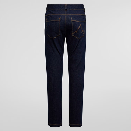 Eldo Jeans M, versatile denim for climbing, featuring 5 pockets and elasticized fit.