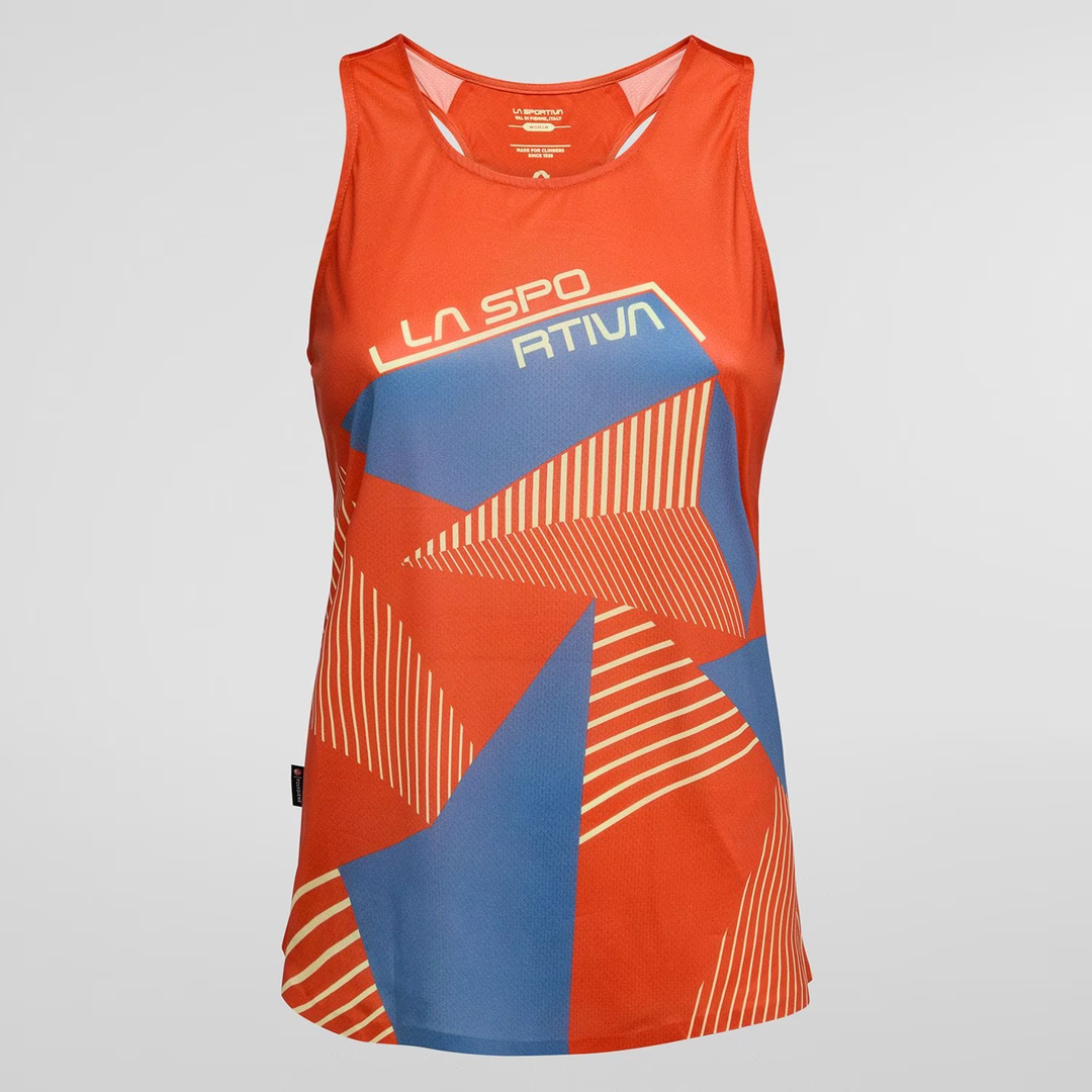 Ultralight Comp Tank W climbing t-shirt with rapid drying, odor-resistant fabric, and enhanced mobility design.
