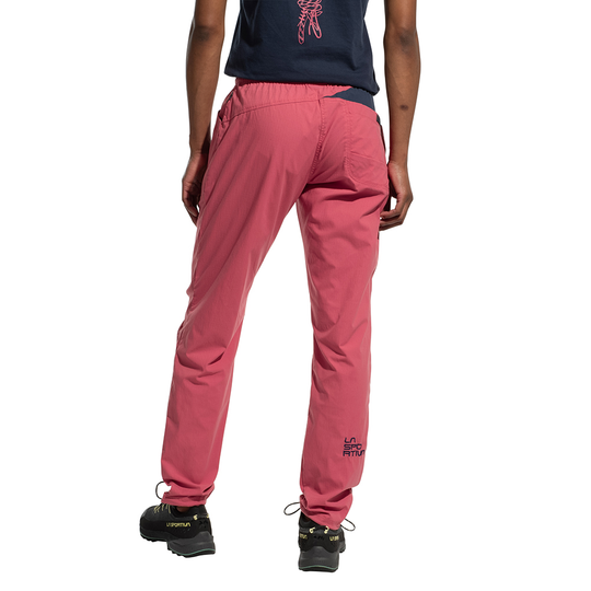 Labyrinth Pants W, elastic and durable climbing pants, back view.