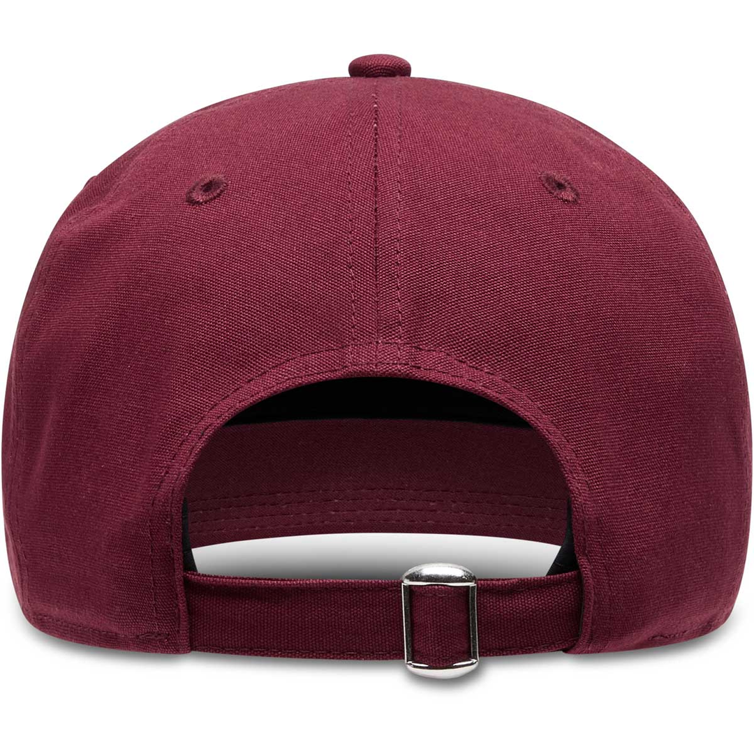 Climbing On The Moon Hat, minimalista in cotone con logo iconico, vista posteriore.