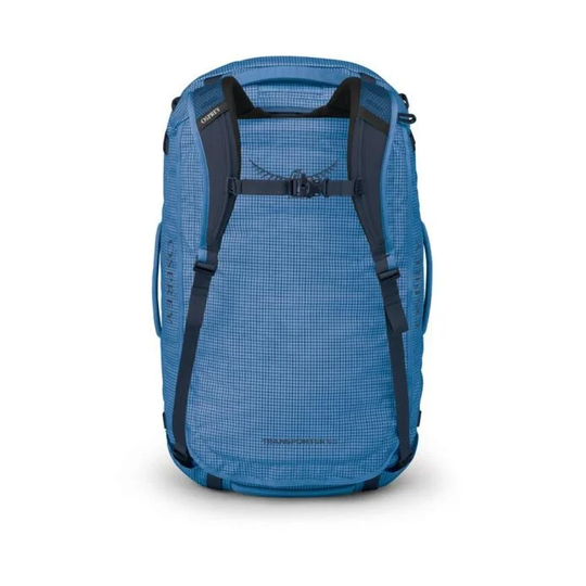 Transporter 65 durable weather-resistant duffel backpack with versatile harness and ample storage
